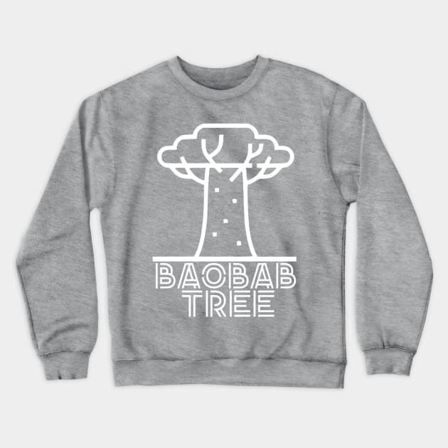 Baobab Tree Crewneck Sweatshirt by Crafty Walkers Shop